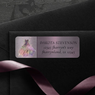 Étiquette Bohême Fairy Gown Glam Dusty Plum Purple