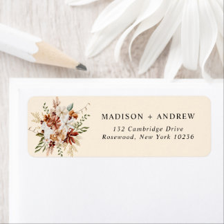 Étiquette Boho Wildflower