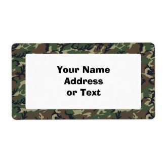Étiquette Bois de Camouflage