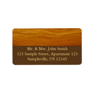 Étiquette Bois de pin I Faux Texture en bois