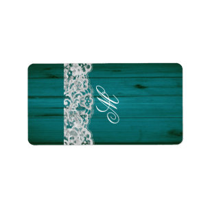 Étiquette Bois Turquoise miniature Hershey de 1,25 po x 2,75