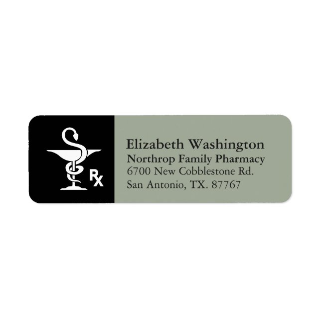 Étiquette Bol pharmacologique du symbole Hygenia (Devant)