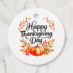 Étiquette bon thanksgiving jour Favoriser avec Cit