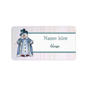 Étiquette Bonhomme de neige