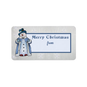 Étiquette Bonhomme de neige