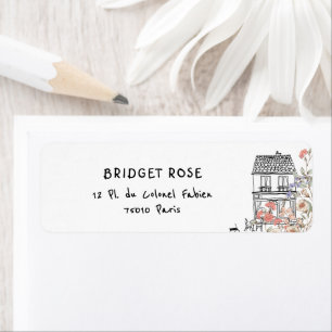 Étiquette Bonjour Bebe Français Baby shower neutre entre les