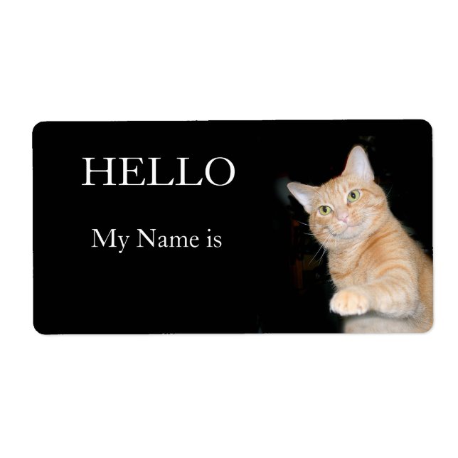 Étiquette Bonjour mon nom est....... (Devant)