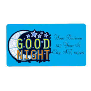 Étiquette Bonne nuit Croissant Lune Thunder_Cove