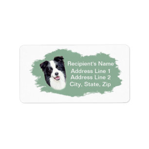 Étiquette Border Collie Address Labels