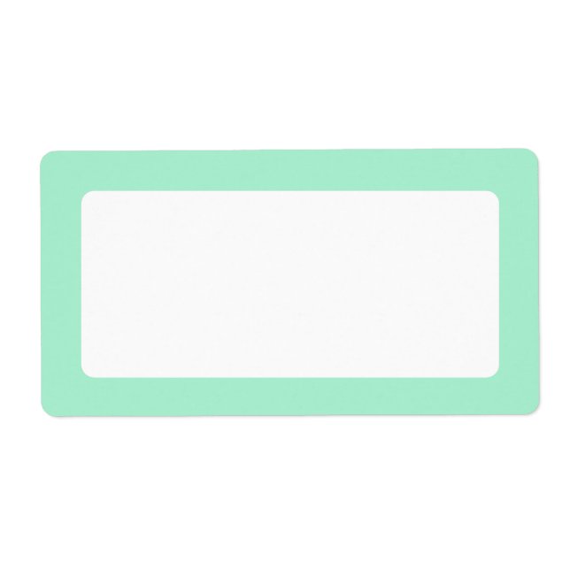 Étiquette Bordure de couleur ferme verte (Devant)