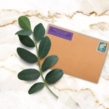 Bordure élégante et colorée personnalisée violet