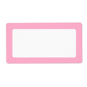 Étiquette Bordure rose clair
