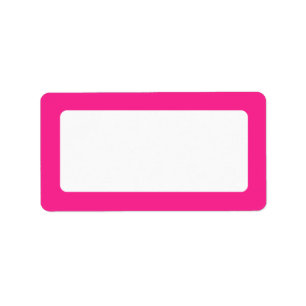 Étiquette Bordure rose vierge