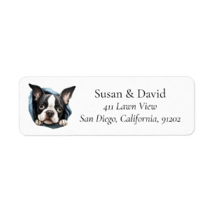Étiquette Boston Terrier Chien race Amateurs d'animaux de co
