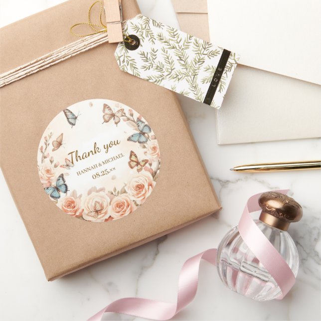 Étiquette botanique chic rustique pour cadeaux de  (Cadeaux)