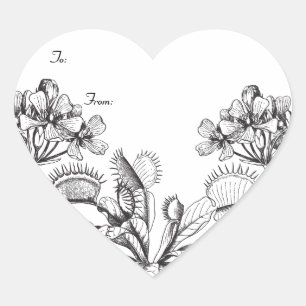 Étiquette botanique vintage de cadeau