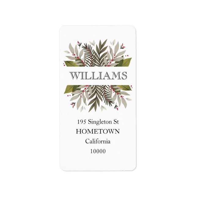 Étiquette Botaniques boueuses (Devant)