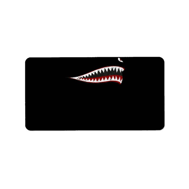 Étiquette Bouche De Requin Volant Tigers - Cadeaux Pour Amat (Devant)