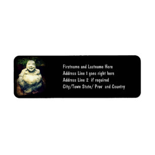 Étiquette Bouddha riant