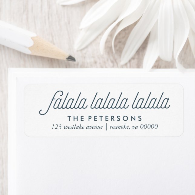 Étiquette Boughs of Holly Festive Christmas (En situation)