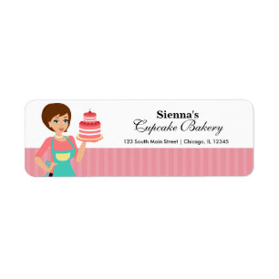 Étiquette Boulangerie de petit gâteau