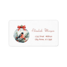 Boule de Noël à la baie de houx et au cardinal rou