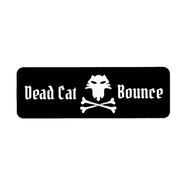 Étiquette Bounce de chat mort (Devant)