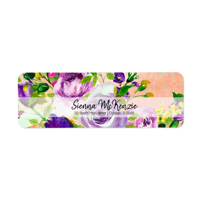 Étiquette Bouquet de fleurs pour toutes les occasions (Devant)