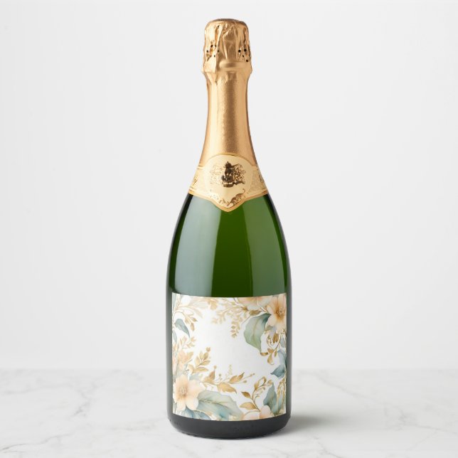 étiquette bouteille de champagne (Devant)