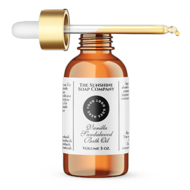 Étiquette bouteille de gouttelettes de cosmétique  (Créateur téléchargé)