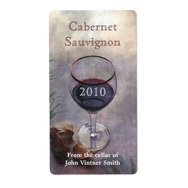 Étiquette bouteille de vin (Devant)