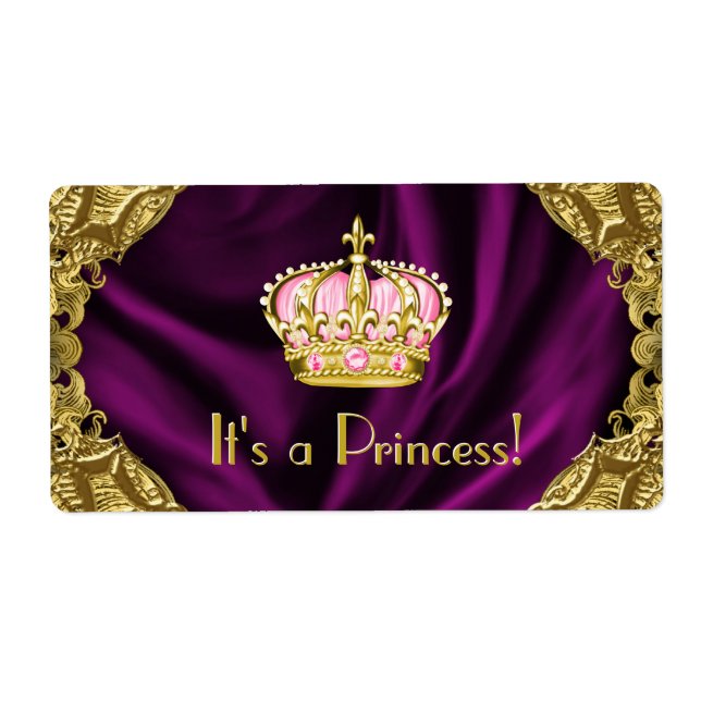 Étiquette Bouteille d'eau Royal Princess (Devant)