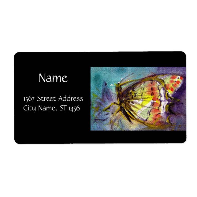 Étiquette BOUTEILLE MAGIQUE EN Noir BLEU (Devant)