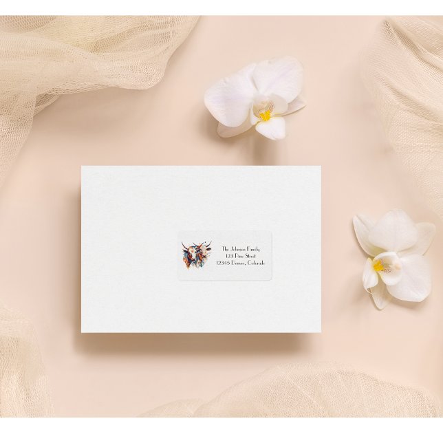 Étiquette Bovins de ferme Scandi, sur mesure (Créateur téléchargé)