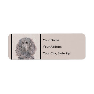 Étiquette Boykin Spaniel Paining - Cute Original Dog Art