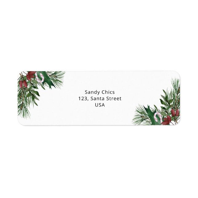 Étiquette branche à feuillage persistant (Devant)