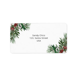 Étiquette branche à feuillage persistant