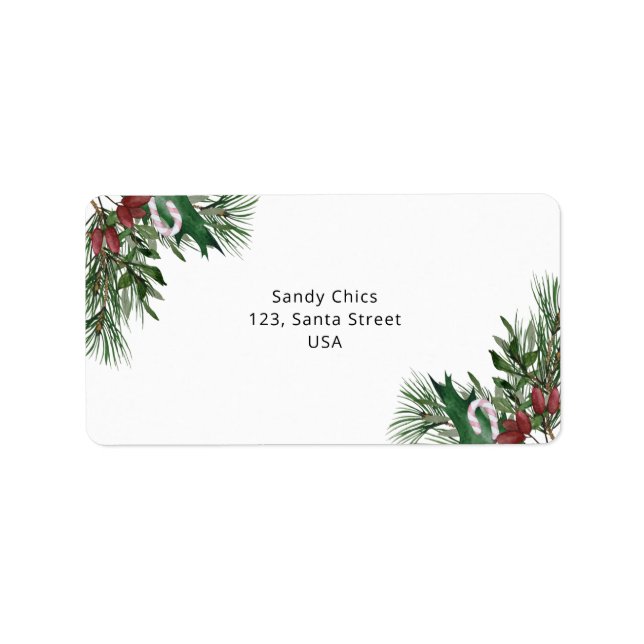 Étiquette branche à feuillage persistant (Devant)