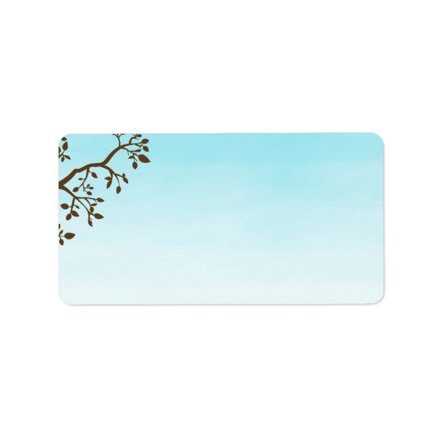 Étiquette Branches à ressort vierges (Devant)