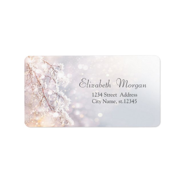 Étiquette Branches de Wonderland Winter (Devant)