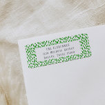 Étiquette Bright Green Dashing Return Address Label<br><div class="desc">Add the finishing touch to your mailing with these Bright Green Dashing return address labels. Choose from six color options and pair with the full collection to make mailings this year a breeze!</div>