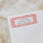 Étiquette Bright Red Dashing Return Address Label<br><div class="desc">Add the finishing touch to your mailing with these Bright Red Dashing return address labels. Choose from six color options and pair with the full collection to make mailings this year a breeze!</div>