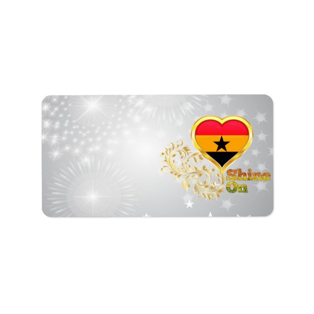 Étiquette Briller Sur Le Ghana (Devant)