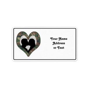 Étiquette British 95 Forest Green Camouflage baiser couple