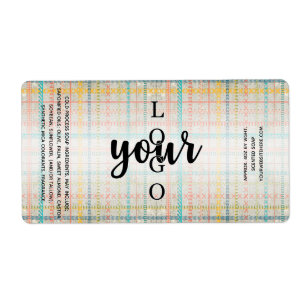 Étiquette Broderie rustique à froid Processus de savon Modèl