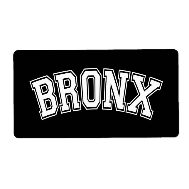 ÉTIQUETTE BRONX (Devant)