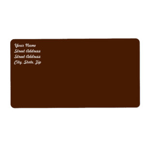 Étiquette Brown  Shipping Label