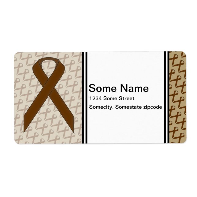Étiquette Brown Standard Ribbon by Kenneth Yoncich (Devant)