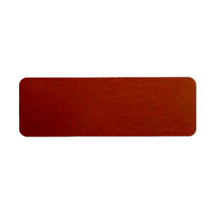 Étiquette Brûlé Orange Solide Lable