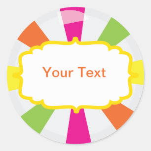 Étiquette Buffet Géant Candy Party